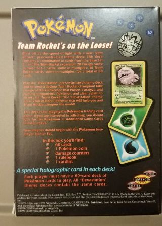Pokemon Trading Card Game - Team Rocket Devestation Theme Deck 2