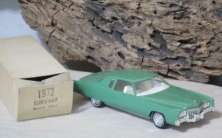 Dealer Promo Model Car 1972 Cadillac Eldorado 2 Door Hardtop Medium Green