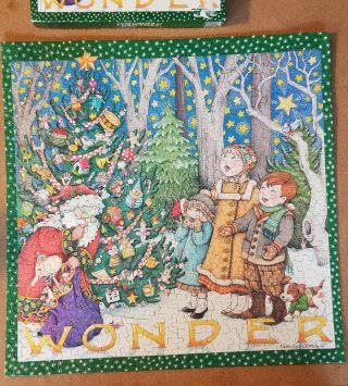 Mary Engelbreit Christmas 500 Pc Jigsaw Puzzle Wonder Springbok Complete
