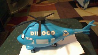 Disney Pixar World Of Cars Dinoco Racing Helicopter With Moves & Sounds 14 "