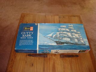 Vintage Revell Cutty Sark 1:96 Plastic Model Kit Ship With Sails H - 395 - 1200