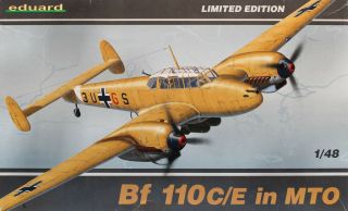 Eduard 1:48 Bf - 110 Bf110 C/e In Mto Limited Edition Plastic Model Kit 1164u