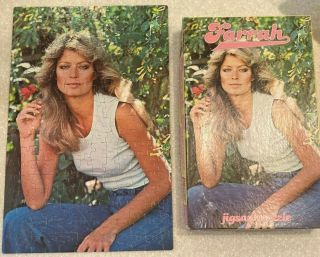 Vintage Farrah Fawcett Jigsaw Puzzle 1977 Complete