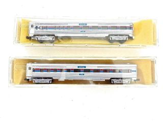 Minitrix N Gauge Amtrak Phase 1 Passenger Cars Boxed