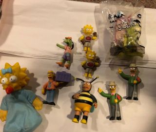 The SImpsons Action Figures - Ned Flanders,  Bumblebee Man,  Kang Burger King 2