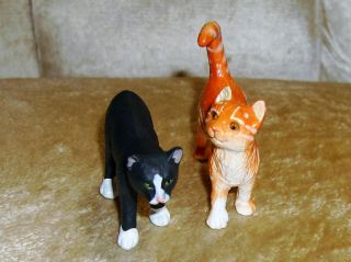 Manx Kitty & Orange & White Cat Farm Figure Safari Ltd Educational Animals