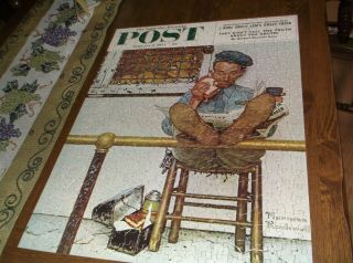 500,  PIECE PARKER BROTHERS JIGSAW PUZZLE NORMAN ROCKWELL PAINTING LUNCH BREAK 2