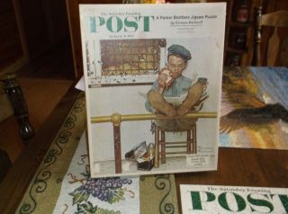 500,  PIECE PARKER BROTHERS JIGSAW PUZZLE NORMAN ROCKWELL PAINTING LUNCH BREAK 3