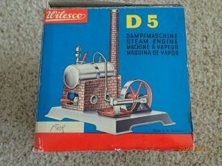 Vintage Wilesco model live steam engine D5 Made in West Germany 3