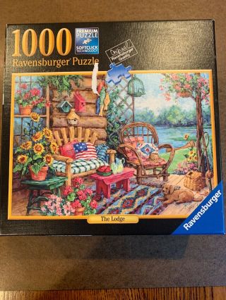 Ravensburger 1000 Piece Puzzle The Lodge 100 Complete