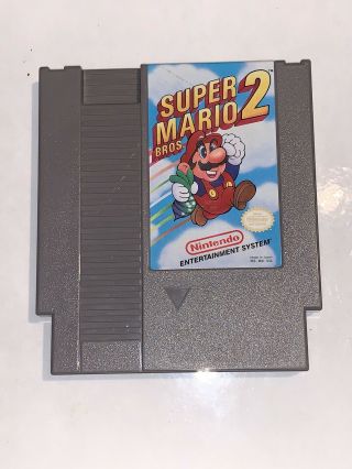Nintendo Mario Bros 2 Vintage 1988 Nes Cartridge