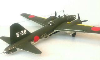 1:72 Scale Built Plastic Model Airplane Japanese Nakajima Ki - 49 Torpedo Bomber 3