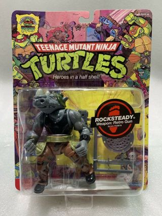 Teenage Mutant Ninja Turtles 25th Anniversary Rocksteady Figure Playmates 2008