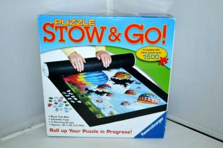 Stow And Go Puzzle Roll Up Non - Skid Back Easy Transport Crafts Jigsaw Puzzles