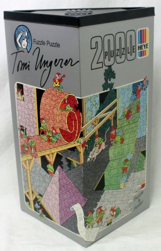 1986 Heye Tomi Ungerer Fuzzle Puzzle 2000 Piece Puzzle Complete