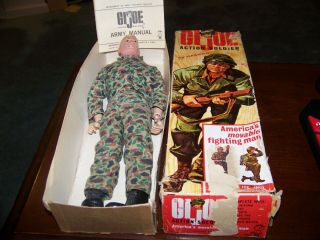 Vintage Hasbro 1964 Gi Joe Action Soldier 7500 With Box - Blonde Hair