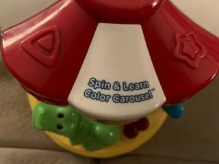 Spin & Learn Color Carousel By Vtech Electronic Talking Musical Learning Toy 2