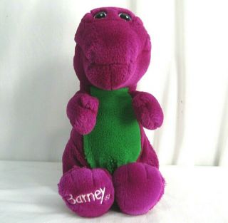 Barney Vintage 1992 Plush Stuffed Animal Purple Dinosaur Lyons Group 14 Inches