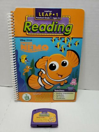 Leapfrog Leap 1 Interactive Book Cartridge Preschool Reading Finding Nemo 2003