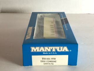 MANTUA - HO Scale No.  720 - 001 1890 Combine Car Santa Fe 2