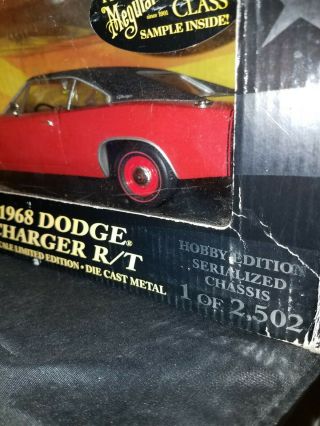 1:18 American Muscle 10 Years 1968 Dodge Charger R/t 1 Of 2502 Read Read.