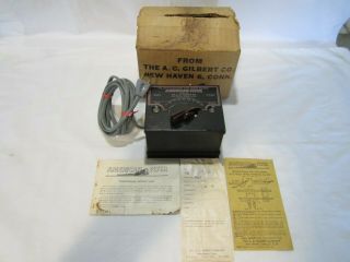 Vintage Post Wwii Ac Gilbert S Scale American Flyer Power Pack