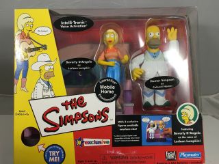 Mobile Home Simpsons Environment - Lurleen & Homer Playmates Wos