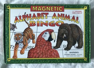Educational Magnetic Alphabet Animal Bingo Ages 4 And Up