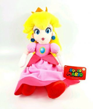 Large Licensed Nintendo Mario Soft Plush Doll 16 " Princess Peach 2019