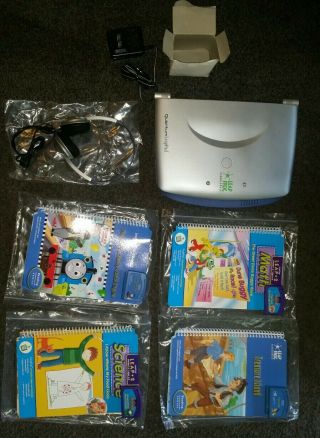 Quantum Pad Leap Frog Learning System W/books,  Pen Power Supply Headphones 1