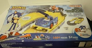 Sonic & Knuckles Chemical Plant Racing Tracks Construction Set 8600 Open Box