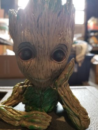 Baby Groot Figure Flower Pot Guardians Of The Galaxy Vol 2 Pen Planter Toy Gift