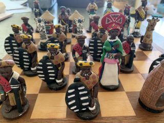 Zulu African Chess Set