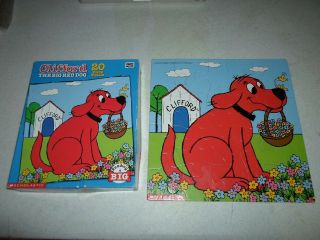 Complete Clifford 20 Piece Puzzle The Big Red Dog Scholastic Book Flower Puppy