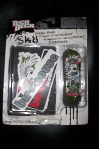 Tech Deck Finger Board Skateboard Sticker Pack,  Birdhouse,  Nip