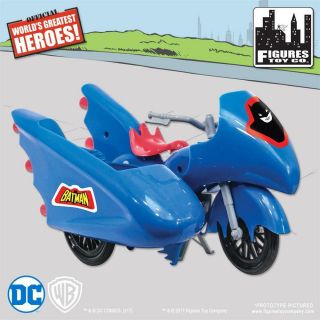 Retro Batman And Robin Dc Comics Batman Batcycle Playset
