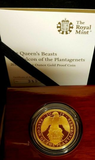 Queens Beast Falcon Of The Plantagenets 1 Oz Gold Proof