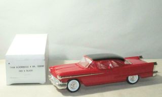 Dealer Promo Model Car Oldsmobile Ninety Eight 1958 Jo - Han Black On Red 98