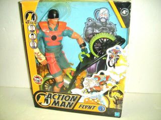 Rare 2003 Hasbro Action Man Flynt Figure Set