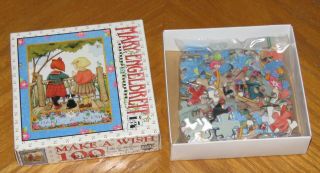 Mary Engelbreit Art - Make A Wish 100 Pc Mini Puzzle 1997 Fink - Complete & 2