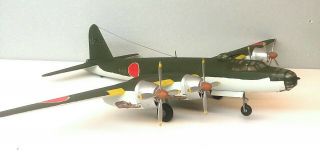 1:72 Scale Built Plastic Model Airplane Wwii Japanese Nakajima G8n Heavy Bomber