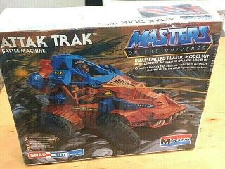 1983 Attak Trak Model Kit,  Masters Of The Universe,  He - Man Box Misb Motu