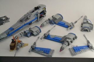 Lego Star Wars 75149 Resistance X - Wing Fighter Set Mostly Complete {84615}