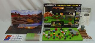 Minecraft Stop Motion Movie Creator Set With 18 Mini Figures (1) & Card Game