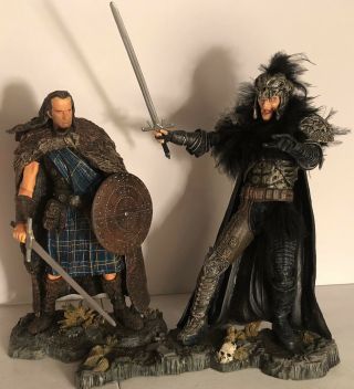 Neca 2006 Highlander Set Of 2 Figures Macleod Vs The Kurgan Medieval Rare