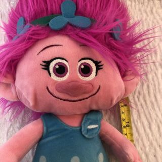 Dreamworks Trolls 17” Princess Poppy Plush Pink Troll Doll Stuffed Animal 2
