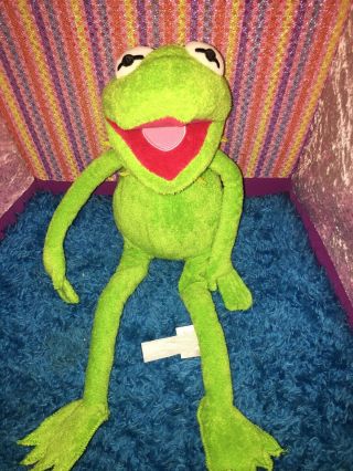 Vguc - 17” Disney Store Muppets Plush Kermit The Frog Stuffed Animal