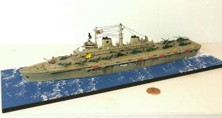 1:700 Scale Built Plastic Model Ship Hms Invincible Aircraft Carrier