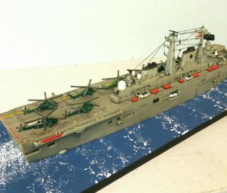 1:700 Scale Built Plastic Model Ship HMS Invincible Aircraft Carrier 3