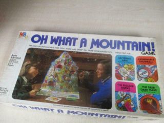 Vintage 1980 Oh What A Mountain 3 - Dimensional Path Game Milton Bradley Mb